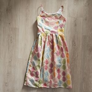 Bea & Dot By Modcloth Pastel Diamond Pattern Dress